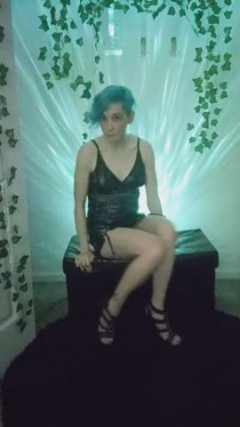 heels leather pussy clip