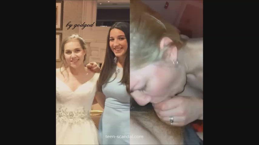Amateur Blonde Blowjob Bride clip