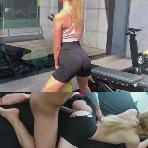 ass blonde portuguese clip