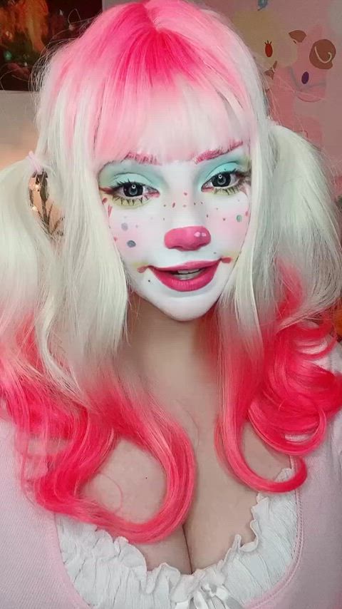 big tits clown girl cute clip