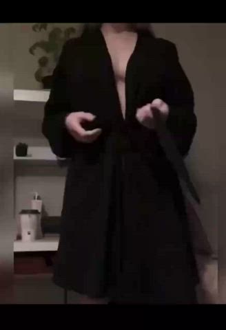 Big Tits Nipples Robe clip