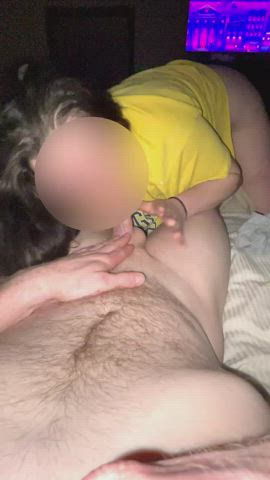 blowjob gagging wife clip