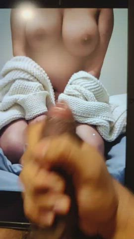 boobs cumshot tribute clip
