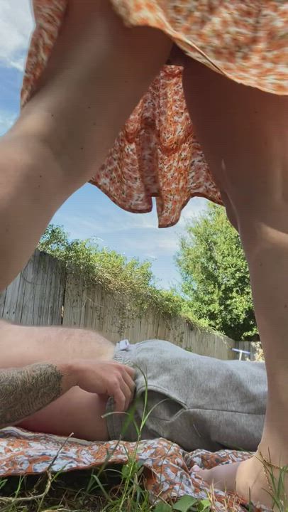 Couple Fingering Outdoor clip