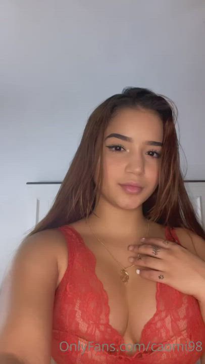 Blindfolded Latina Lingerie clip