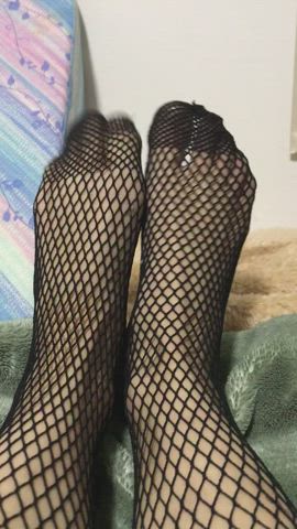 Feet Fishnet Tattoo clip