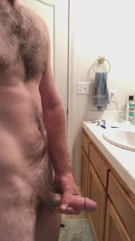 cock hairy masturbating clip