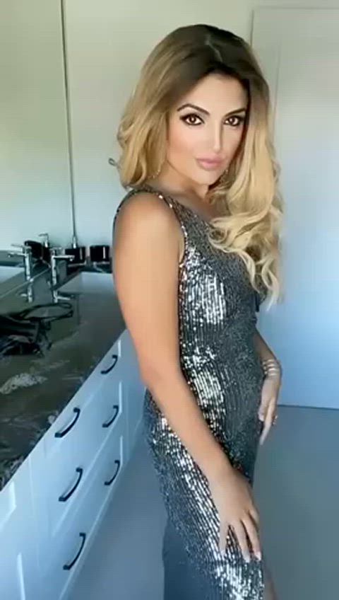 blonde dress model clip