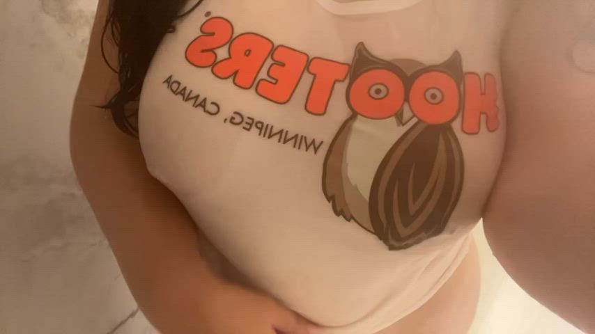 big tits hooters shower clip