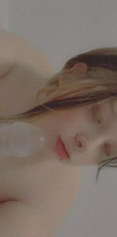 bathtub blowjob spit toy clip