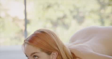 Redhead licking cock