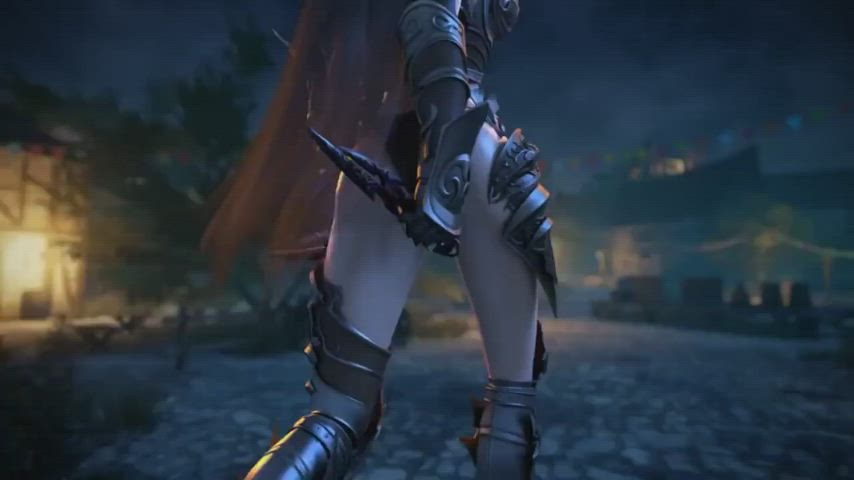 3d animation ass shaking clip