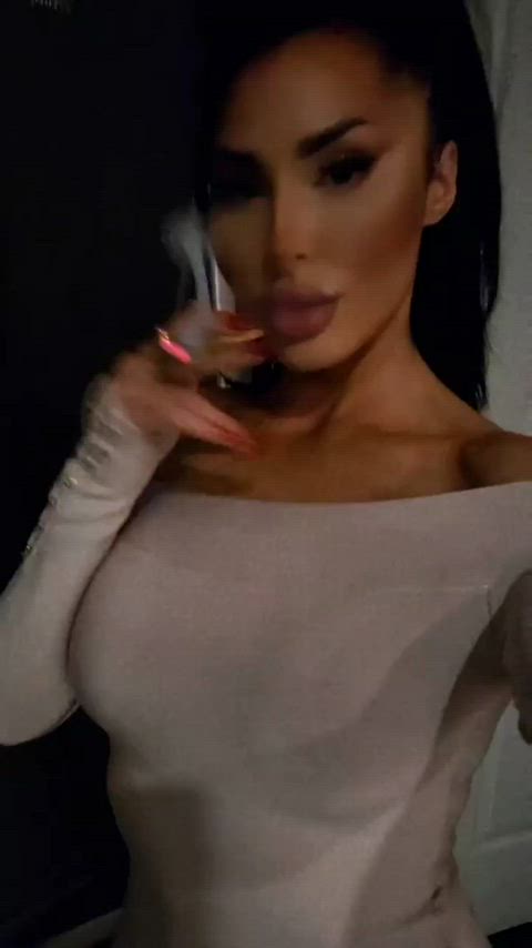 hotwife pornstar slutty smoking clip