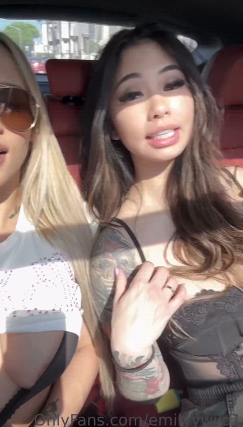 asian cute public clip