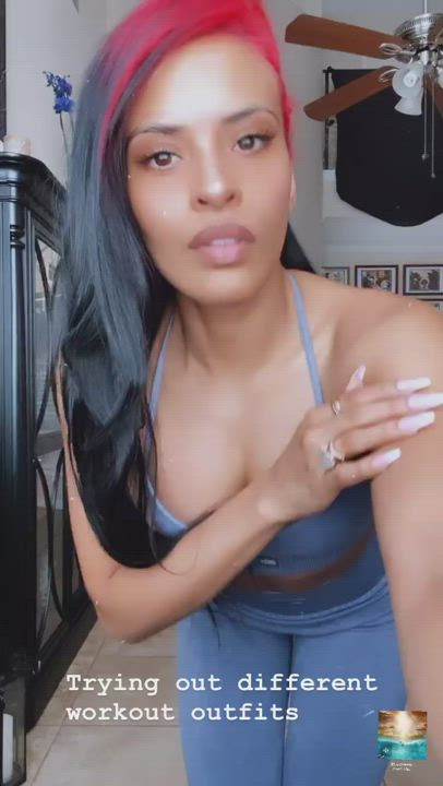 Latina Tits Wrestling clip