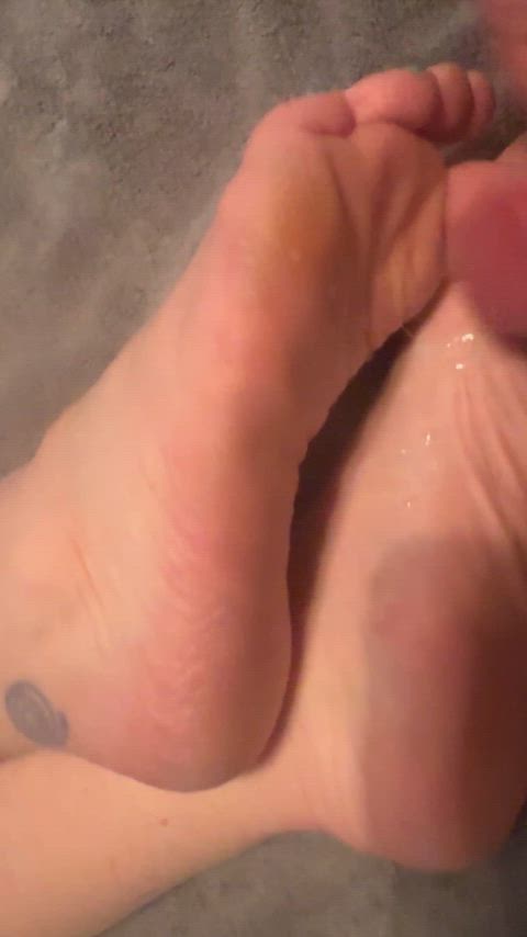 cum on feet feet feet fetish soles clip