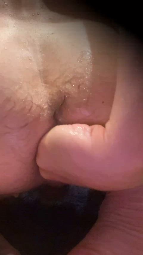 Fisting my sloppy hole