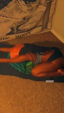 cute ebony solo clip