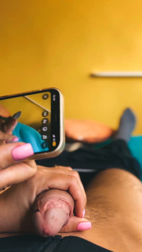 bwc big dick cock handjob homemade male masturbation teen wife clip