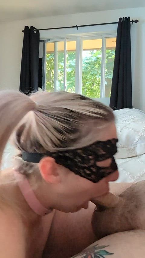 blonde blowjob deepthroat clip