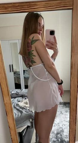 amateur ass blonde lingerie clip