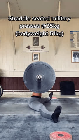 Stretching and lifting at the same time is fun.