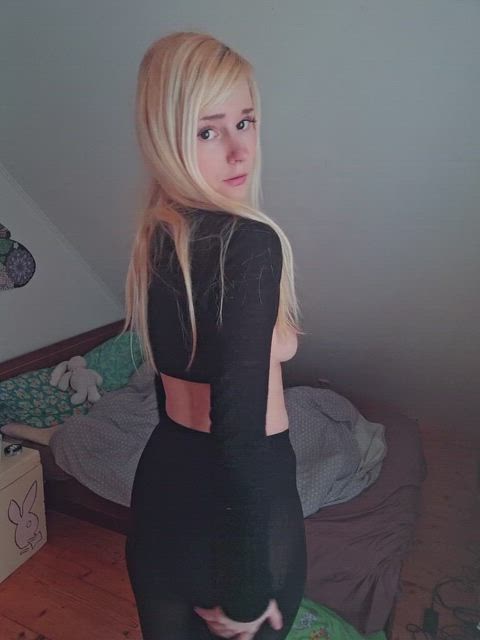 big ass blonde pantyhose tease teasing clip