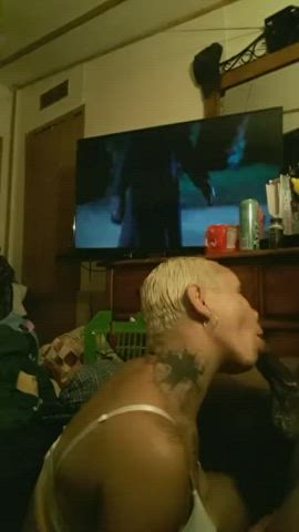 big tits blowjob deepthroat throat clip