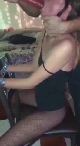 BDSM Deepthroat Forced Petite Skinny Slave clip