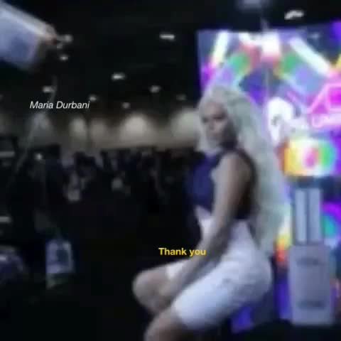 Bar Blonde Maria Model Smile clip