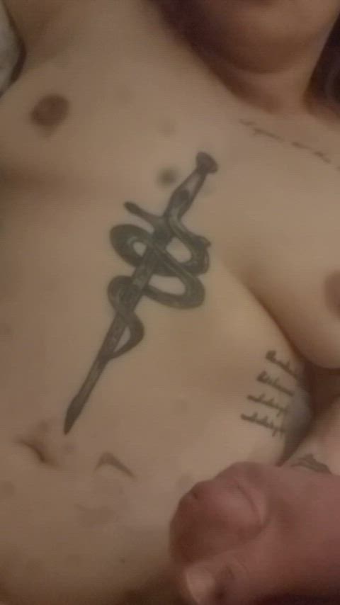 asian cum cumshot cute masturbating tits clip