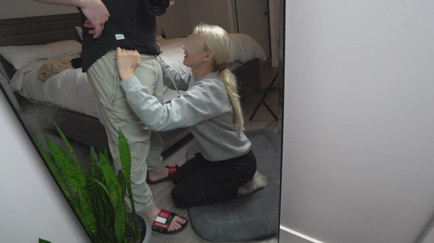 amateur blowjob cfnm handjob teen clip