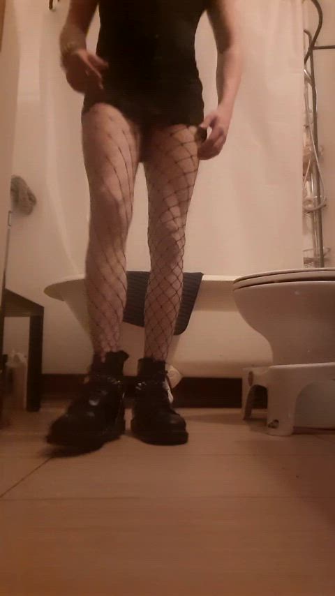 sissy stripping trans woman clip