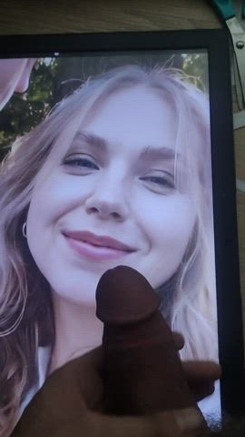 big dick blonde cumshot jerk off tribbing tribute clip