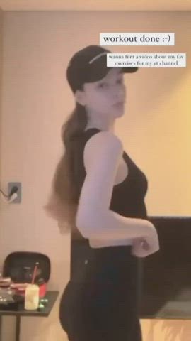 celebrity cute small tits tight ass clip