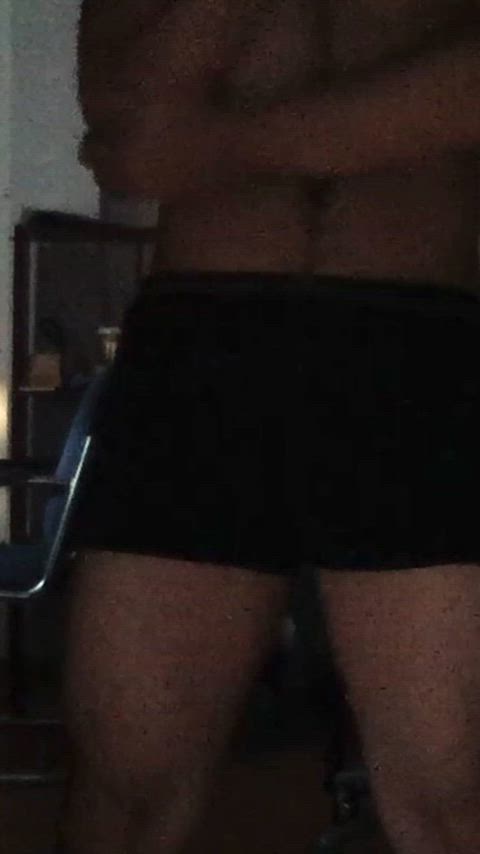 asian hairy cock long hair small dick workout clip