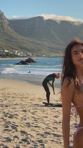 beach bikini boobs german huge tits clip