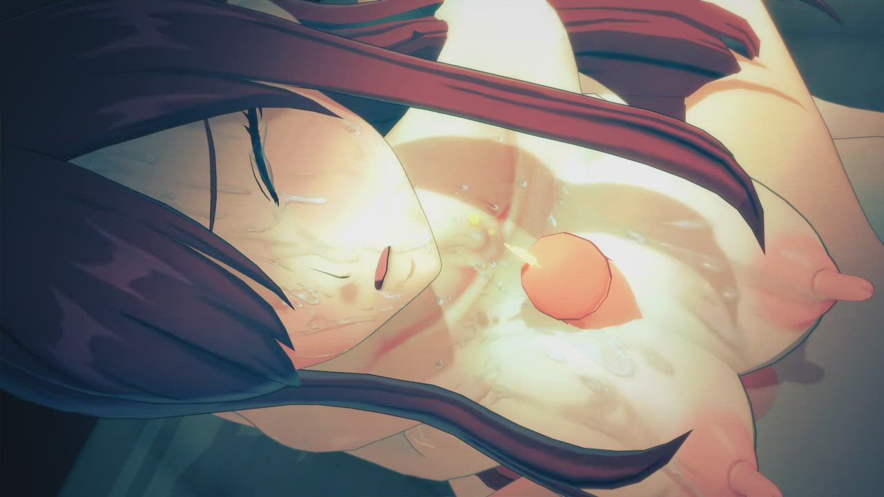 3D Anime Boobs Redhead clip