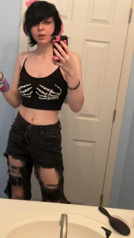 sfw femboy emo clip