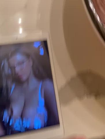 cum cumshot tits clip
