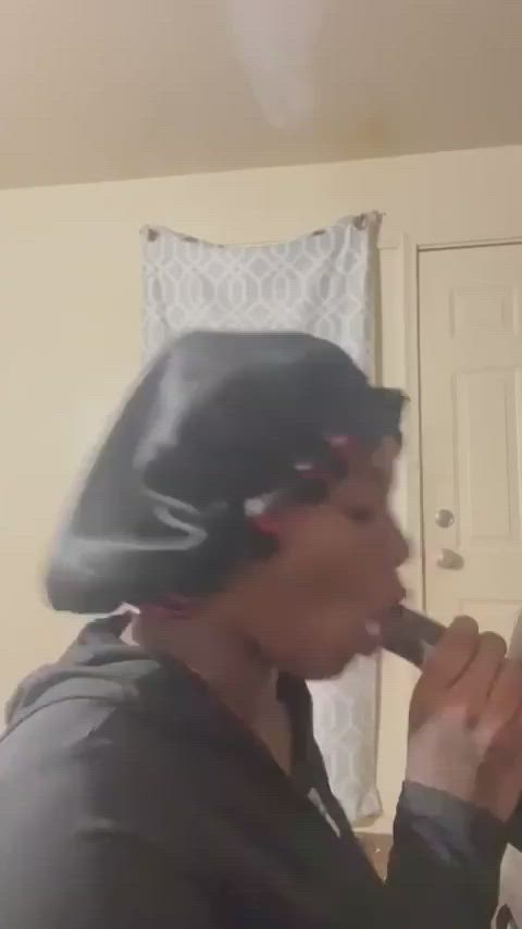bbc blowjob deepthroat ebony ebony couple clip