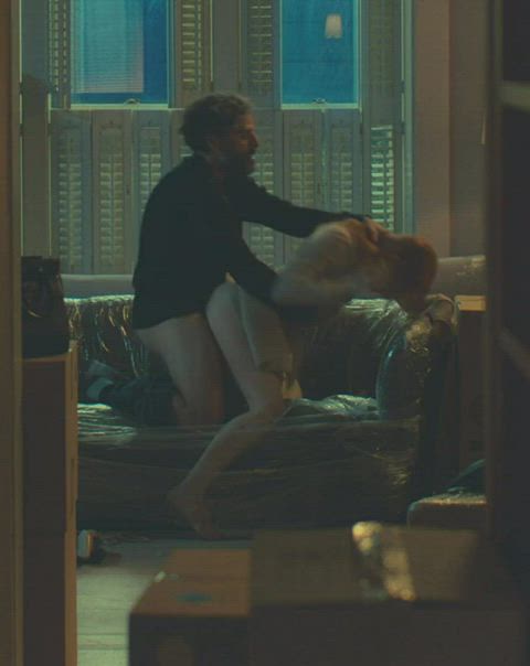 celebrity doggystyle jessica chastain sex standing doggy clip