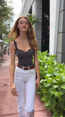 celebrity clothed model clip