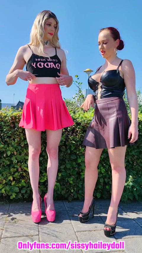 chastity femboy femdom public sissy r/caughtpublic trans-women clip