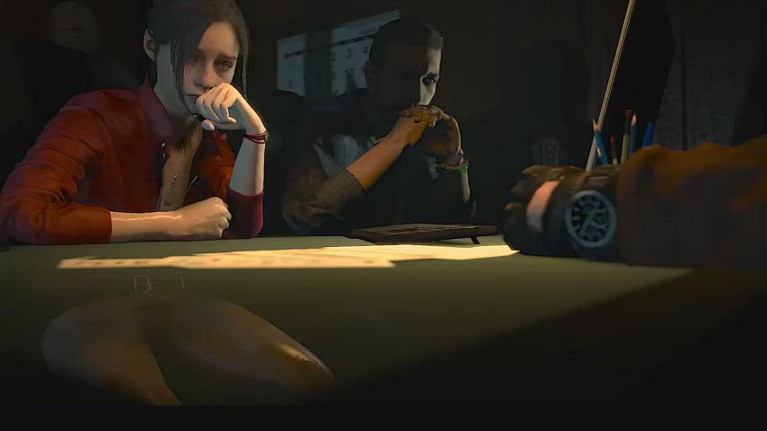 Claire vibrating during a Terra Save meeting (ZMSFM, AmeAfterDark)