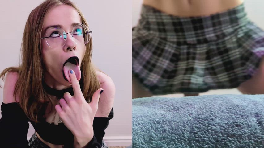 My cock reacts so much too throating (≧▽≦)