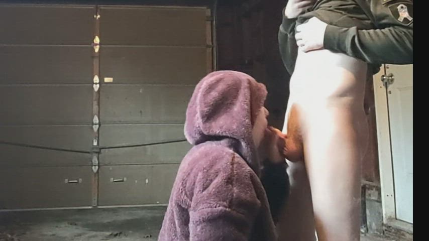 blowjob public smoking clip