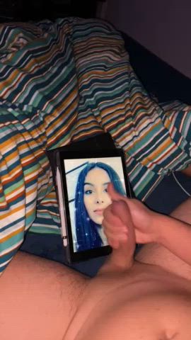 big dick brunette cock cute petite tribbing tribute clip