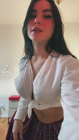 big ass booty kinky schoolgirl teasing thick clip