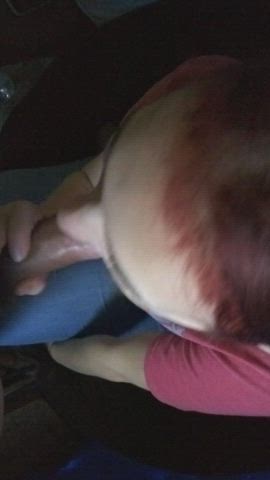 Amateur Blowjob Girlfriend Redhead Sloppy clip